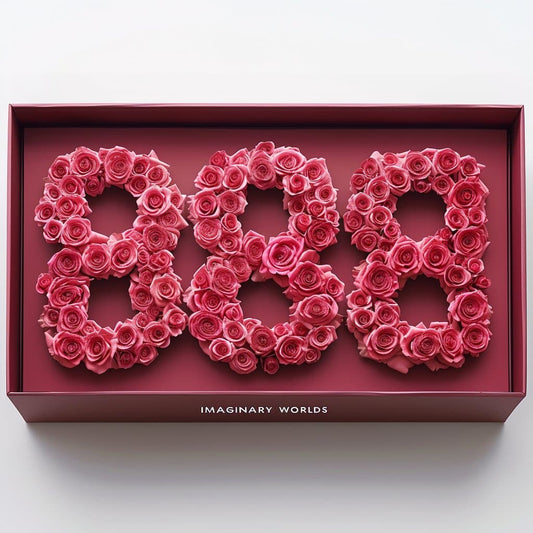 Pink Roses 888 Rose Box - Imaginary Worlds