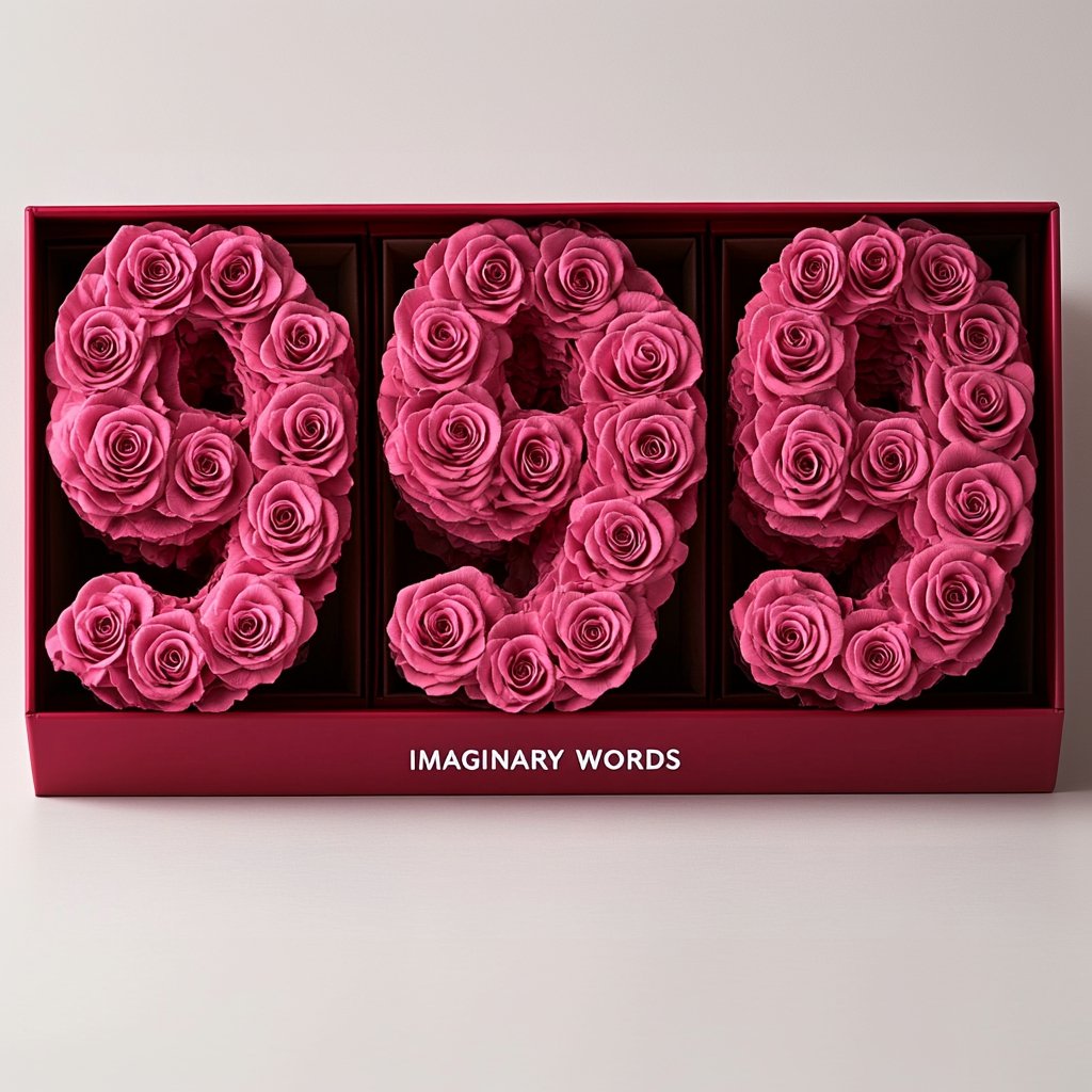 Pink Roses 999 Rose Box - Imaginary Worlds