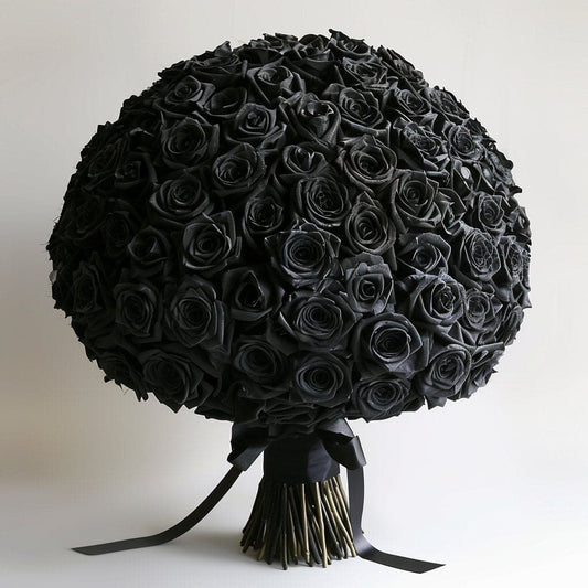 Preserved Black Roses Flower Bouquet - Imaginary Worlds