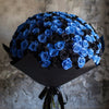 Preserved Blue and Black Roses Flower Bouquet - Imaginary Worlds