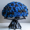 Preserved Blue and Black Roses Flower Bouquet - Imaginary Worlds