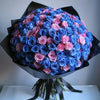 Preserved Blue and Pink Roses Flower Bouquet - Imaginary Worlds