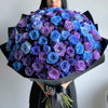 Preserved Blue and Purple Roses Flower Bouquet - Imaginary Worlds