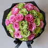 Preserved Green and Pink Roses Flower Bouquet - Imaginary Worlds