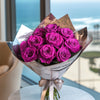 Preserved Magenta Roses Flower Bouquet - Imaginary Worlds