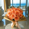 Preserved Orange Roses Flower Bouquet - Imaginary Worlds