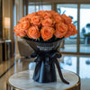 Preserved Orange Roses Flower Bouquet - Imaginary Worlds