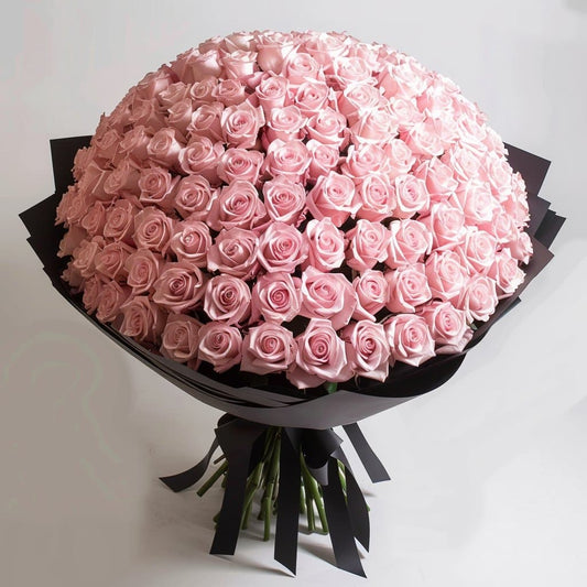 Preserved Pink Roses Flower Bouquet - Imaginary Worlds