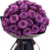 Preserved Purple Roses Flower Bouquet - Imaginary Worlds