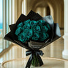 Preserved Teal Roses Flower Bouquet - Imaginary Worlds