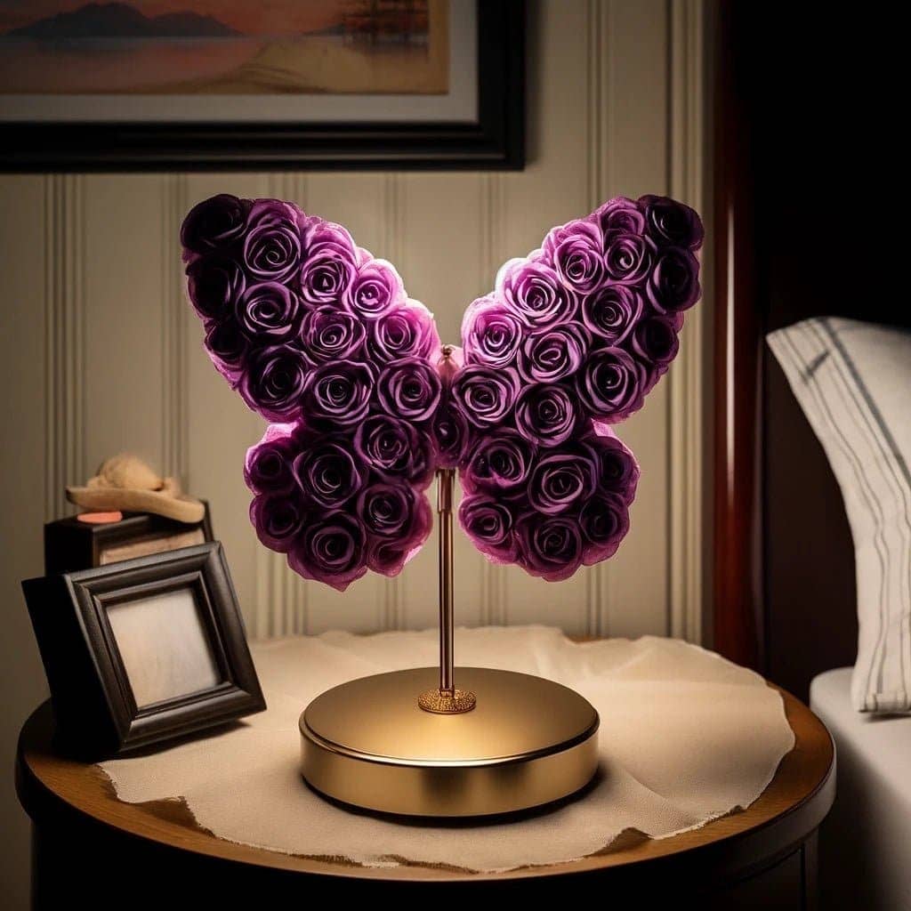 Purple Butterfly Lamp - Imaginary Worlds