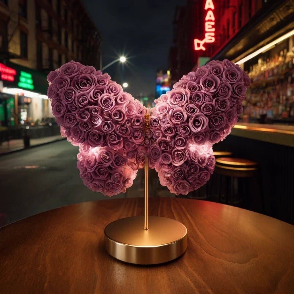 Purple Butterfly Lamp - Imaginary Worlds