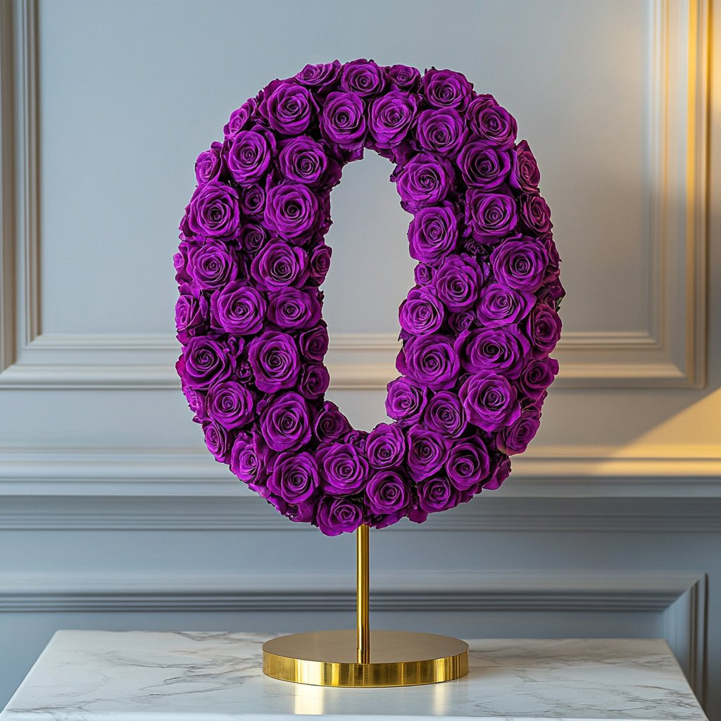 Purple Rose Eternal Number 0 Lamp - Imaginary Worlds