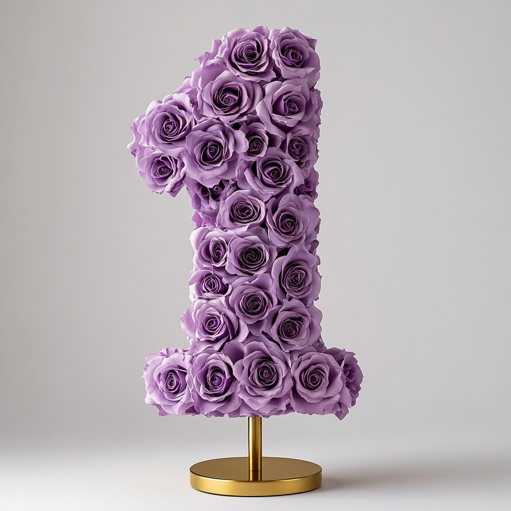 Purple Rose Eternal Number 1 Lamp - Imaginary Worlds