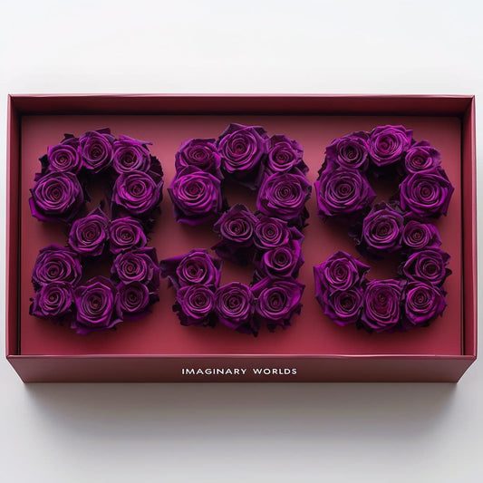 Purple Roses 333 Rose Box - Imaginary Worlds