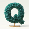 Quintus Teal Rose Letter Q Lamp - Imaginary Worlds