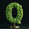 Quirinus Green Rose Letter Q Lamp - Imaginary Worlds