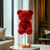 Radiant Red Rose Bear Lamp - Imaginary Worlds