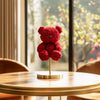 Radiant Red Rose Bear Lamp - Imaginary Worlds