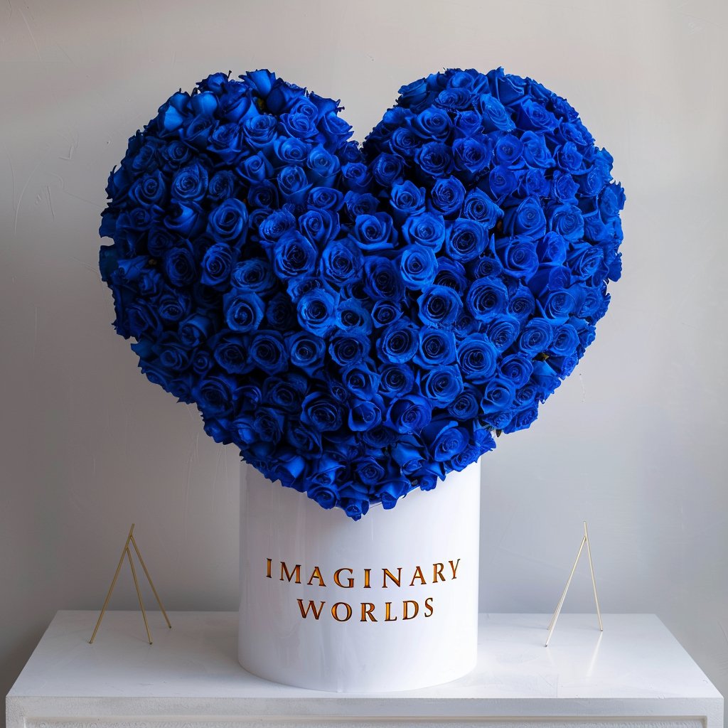 Ramo Buchón Royal Blue Heart - Imaginary Worlds