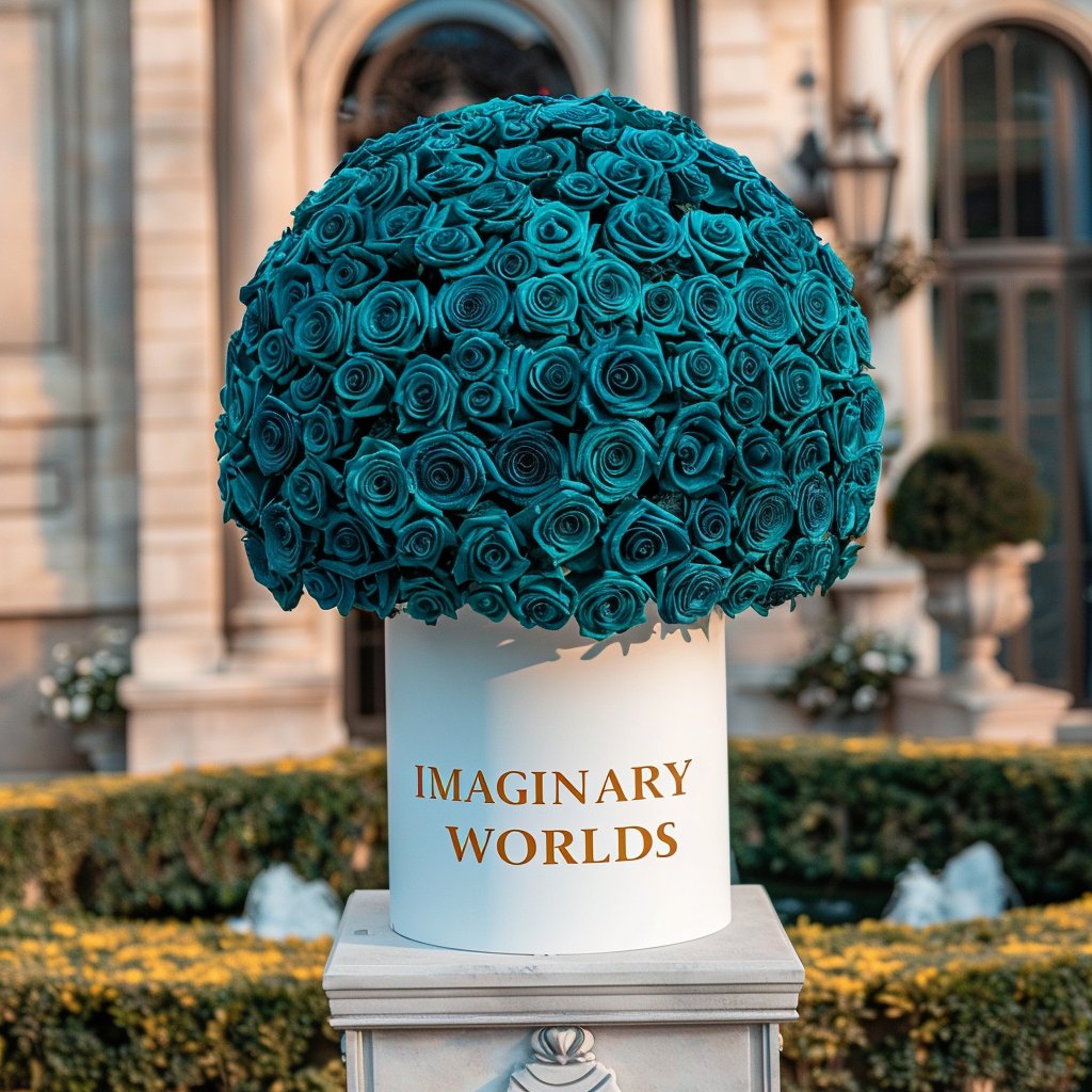 Ramo Buchón Teal Velvet Majesty - Imaginary Worlds