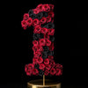 Red and Black Rose Eternal Number 1 Lamp - Imaginary Worlds