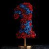 Red and blue Rose Eternal Number 1 Lamp - Imaginary Worlds