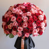 Red and Pink Roses Flower Bouquet - Imaginary Worlds