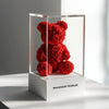 Red Preserved Rose Bear - Imaginary Worlds