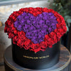 Red Ramo Buchon with Purple Rose Heart - Imaginary Worlds