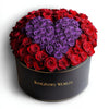 Red Ramo Buchon with Purple Rose Heart - Imaginary Worlds