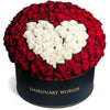 Red Ramo Buchon with White Rose Heart - Imaginary Worlds