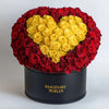 Red Ramo Buchon with Yellow Rose Heart - Imaginary Worlds