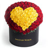 Red Ramo Buchon with Yellow Rose Heart - Imaginary Worlds