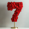 Red Rose Eternal Number 7 Lamp - Imaginary Worlds