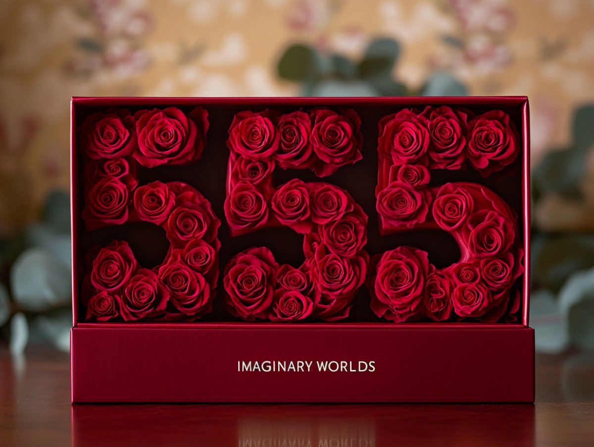 Red Roses 555 Rose Box - Imaginary Worlds