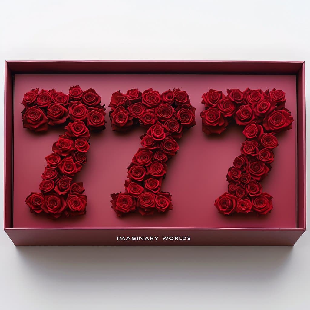 Red Roses 777 Rose Box - Imaginary Worlds