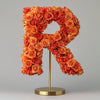 Rhea Orange Rose Letter R Lamp - Imaginary Worlds