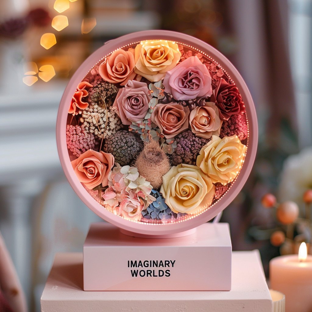 Rosy Dream Flower Lamp - Imaginary Worlds