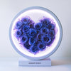 Round Blue - Purple Gradient Heart Flower Lamp - Imaginary Worlds