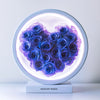 Round Blue - Purple Gradient Heart Flower Lamp - Imaginary Worlds