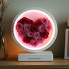 Round Pink and Hot Pink Heart Flower Lamp - Imaginary Worlds