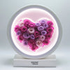 Round Pink and Purple Heart Flower Lamp - Imaginary Worlds