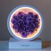 Round Purple Heart Flower Lamp - Imaginary Worlds