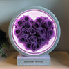 Round Purple Heart Flower Lamp - Imaginary Worlds