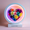 Round Rainbow Heart Flower Lamp - Imaginary Worlds