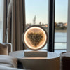 Round White Heart Flower Lamp - Imaginary Worlds