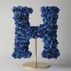 Royal Blue Rose Eternal Letter H Lamp - Imaginary Worlds