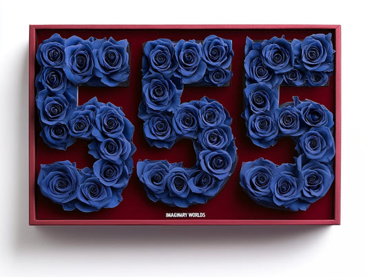 Royal Blue Roses 555 Rose Box - Imaginary Worlds