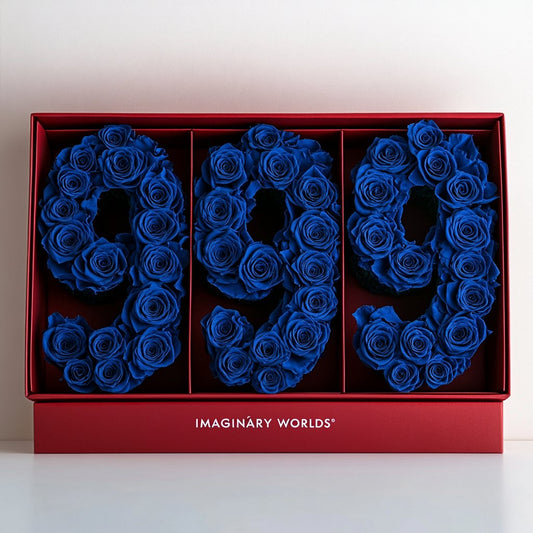 Royal Blue Roses 999 Rose Box - Imaginary Worlds